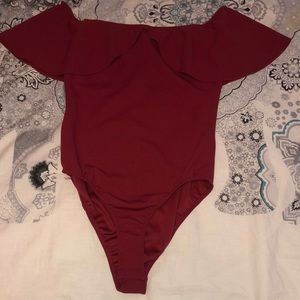 Charolette Russe Off The Shoulder Bodysuit